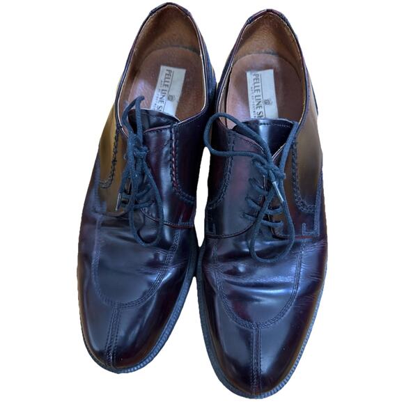 PELLE LINE Men’s Burgundy Oxford Tie Up Dress Shoes Made in Italy Size 10 main image 10